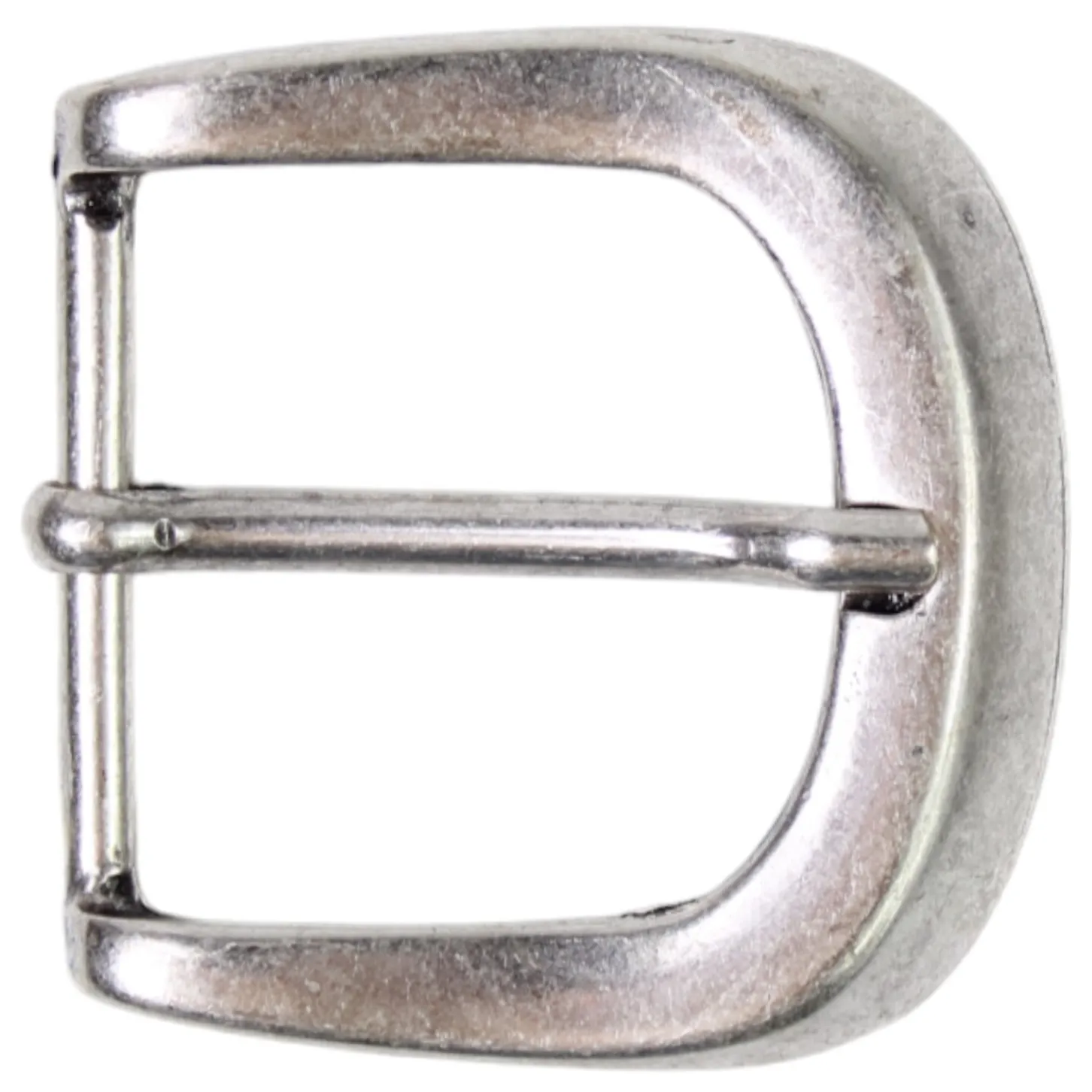 Klassische Gürtelschnalle in altsilber, Dornschnalle 3,5 cm