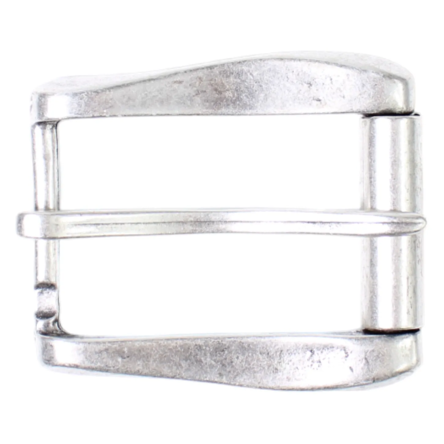 Klassische Gürtelschnalle silber, Dornschnalle, Gürtelschließe 4 cm