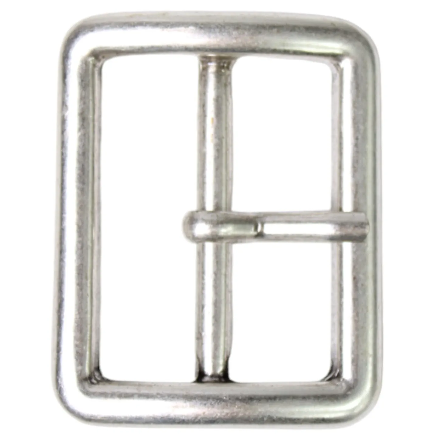Klassische, robuste Gürtelschnalle silber, Dornschnalle, Gürtelschließe 4,5 cm