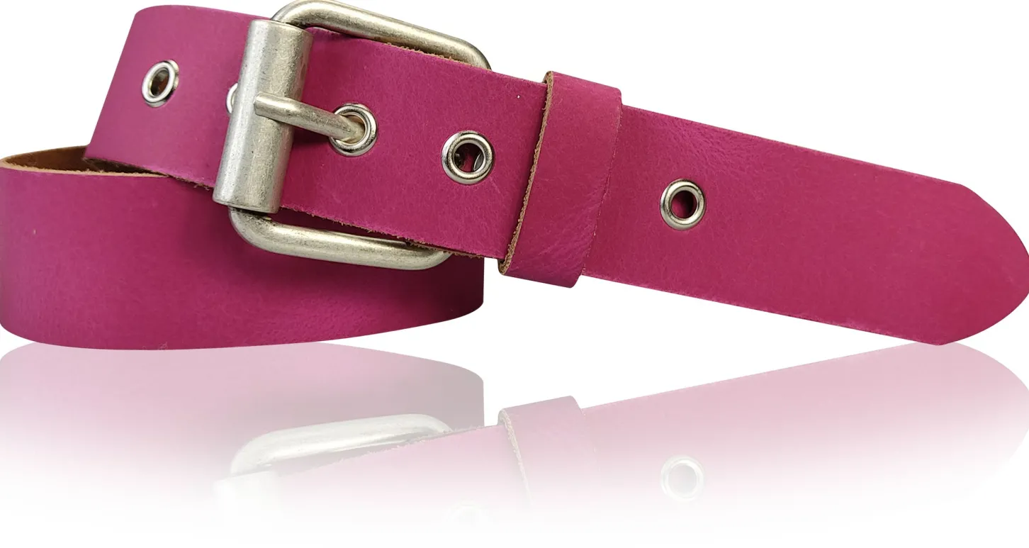 LONDON: angesagter Ösengürtel 4 cm mit Rollschnalle, Retro-Gürtel