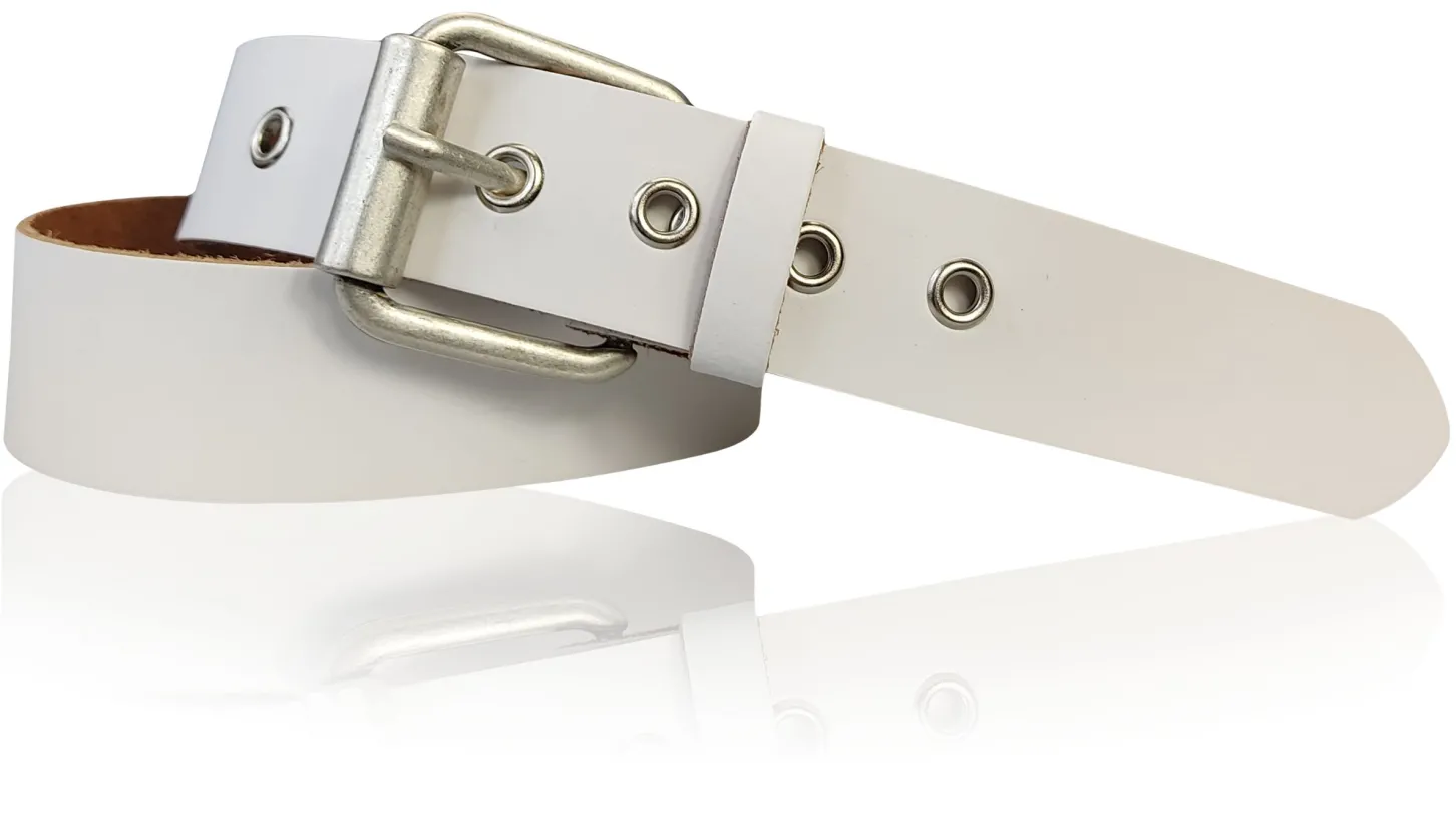 LONDON: angesagter Ösengürtel 4 cm mit Rollschnalle, Retro-Gürtel