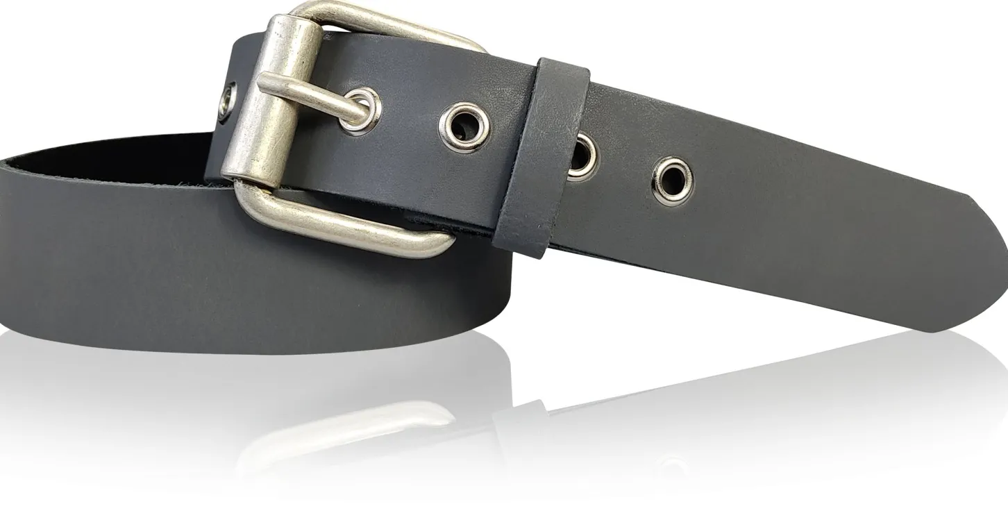 LONDON: angesagter Ösengürtel 4 cm mit Rollschnalle, Retro-Gürtel