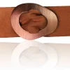 MARILYN breiter Taillengürtel 8 cm, Kunstleder, super weich, große Gürtelschnalle