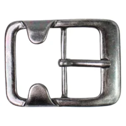 Maskuline Gürtelschnalle, Dornschnalle, gunmetal Optik, für 4,5 cm Gürtelriemen