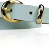 MIA 2 Damen Ledergürtel Echtleder 2 cm Gürtelschnalle und Schlaufe vergoldet