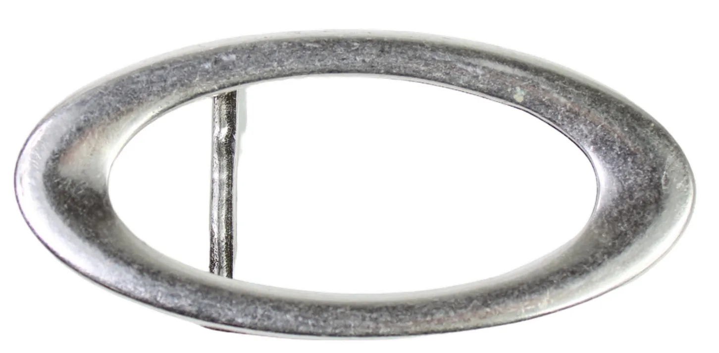 Modische Gürtelschnalle silber, 3 cm, Damen