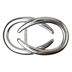Modische Gürtelschnalle silber, 3 cm, Damen