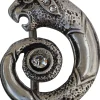 PANTHER II Gürtelschnalle Panther, opulente Verzierung, 4 cm silber, Damen