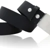 ROBERT Herrengürtel echt Leder Gürtel 4 cm Koppelschnalle glänzend, Jeansgürtel