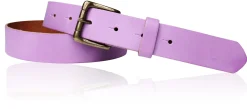 Sportiver Damen Ledergürtel 2,8 cm, Gürtelschnalle messingfarbig, echt Leder