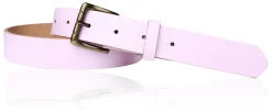 Sportiver Damen Ledergürtel 2,8 cm, Gürtelschnalle messingfarbig, echt Leder