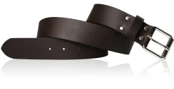 STAHL: every day belt 4 cm aus Büffelleder, Bruchlast 350 kg, Stahlschnalle