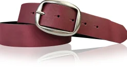 VARESE modischer Damen Ledergürtel, 4 cm, Altsilberschnalle viele Farben, echt Leder