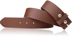 Wechselgürtel 3,5 cm, Druckknopfgürtel echt Büffellleder