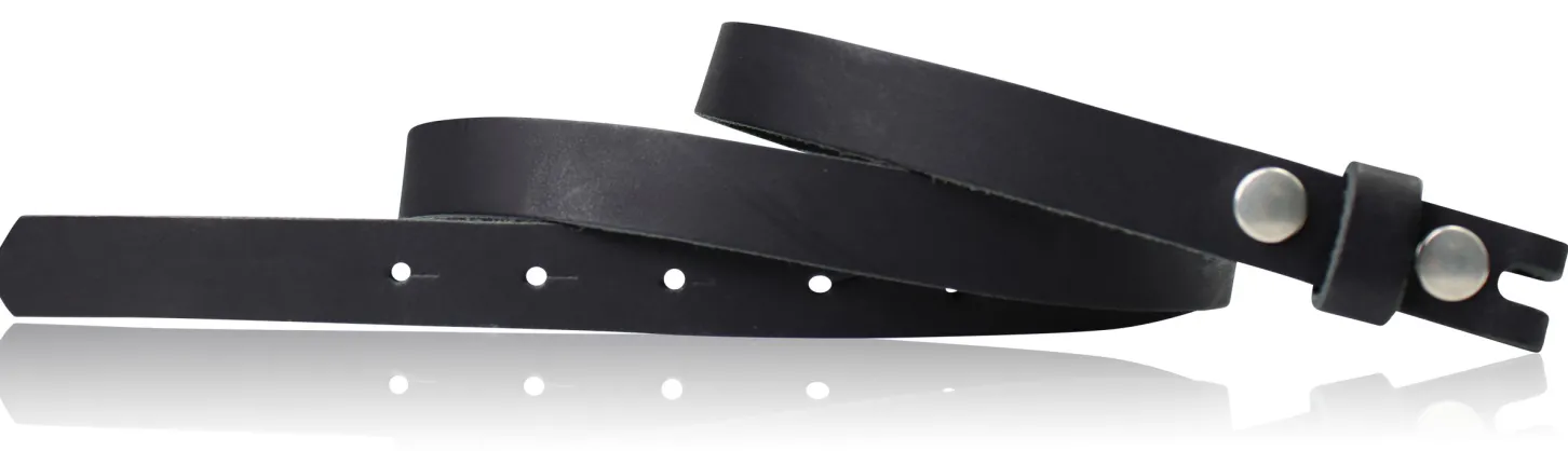Wechselgürtel 2,5 cm, Gürtel ohne Gürtelschnalle, Gürtel mit Druckknopf