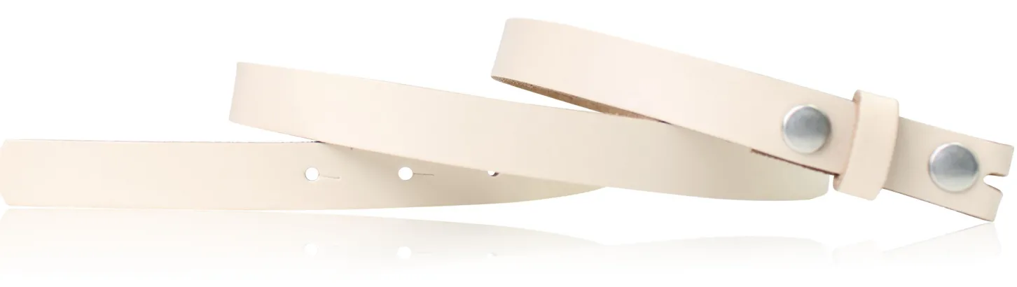 Wechselgürtel 2,5 cm, Gürtel ohne Gürtelschnalle, Gürtel mit Druckknopf