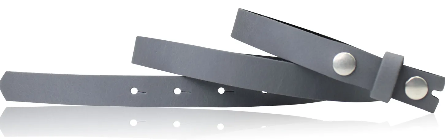Wechselgürtel 2,5 cm, Gürtel ohne Gürtelschnalle, Gürtel mit Druckknopf