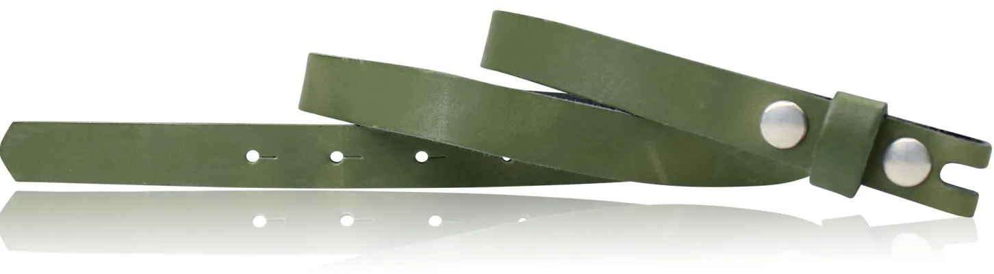 Wechselgürtel 2,5 cm, Gürtel ohne Gürtelschnalle, Gürtel mit Druckknopf